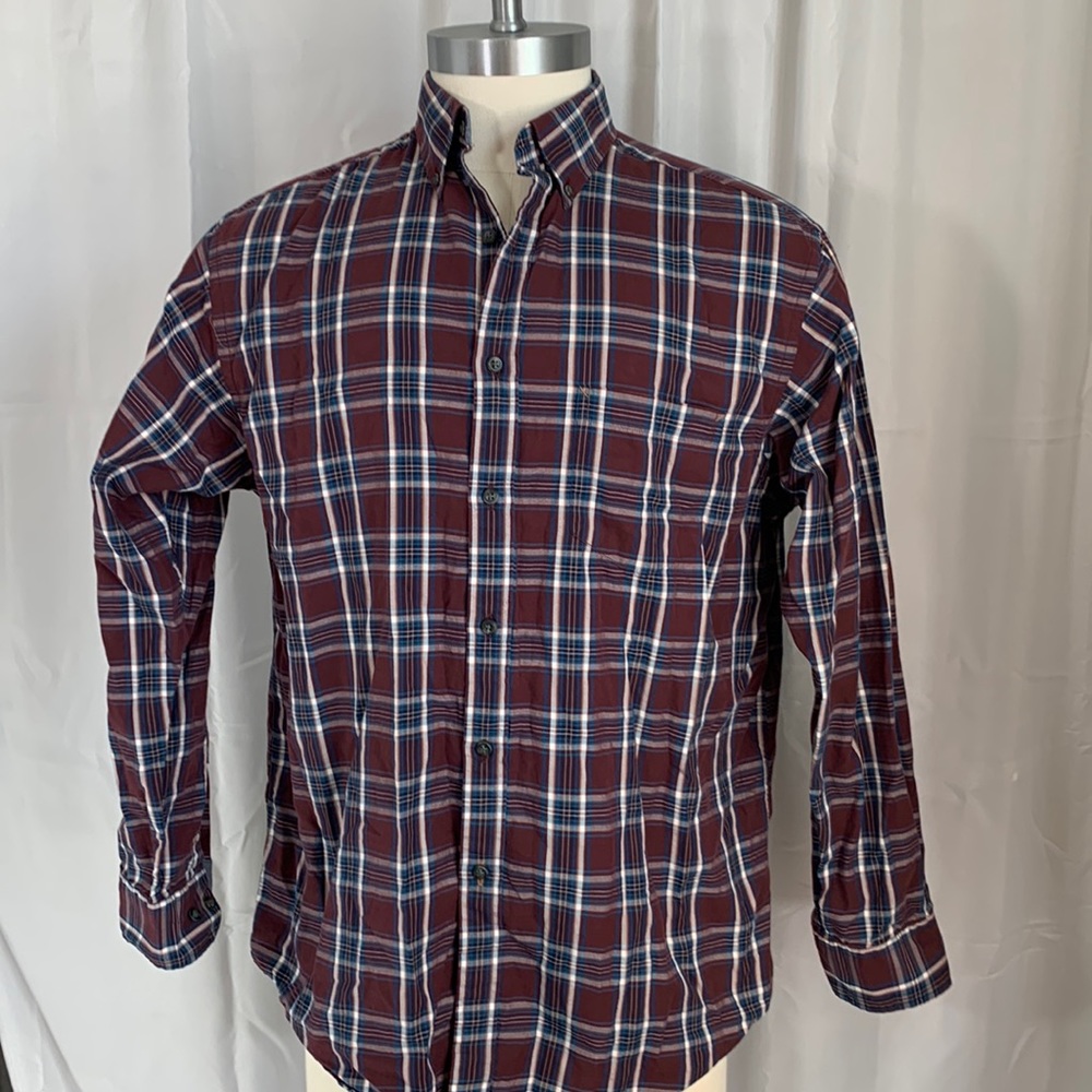 Roundtree & Yorke shirt men’s casuals button down shirt size large